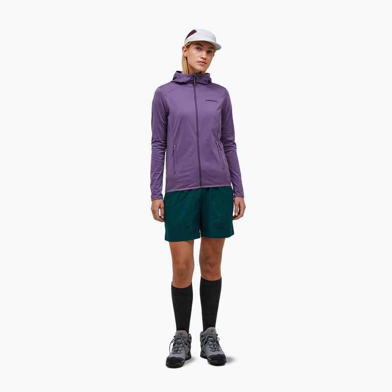 Felpa da trekking donna Peak Performance Light Zip Hood montana grape 2