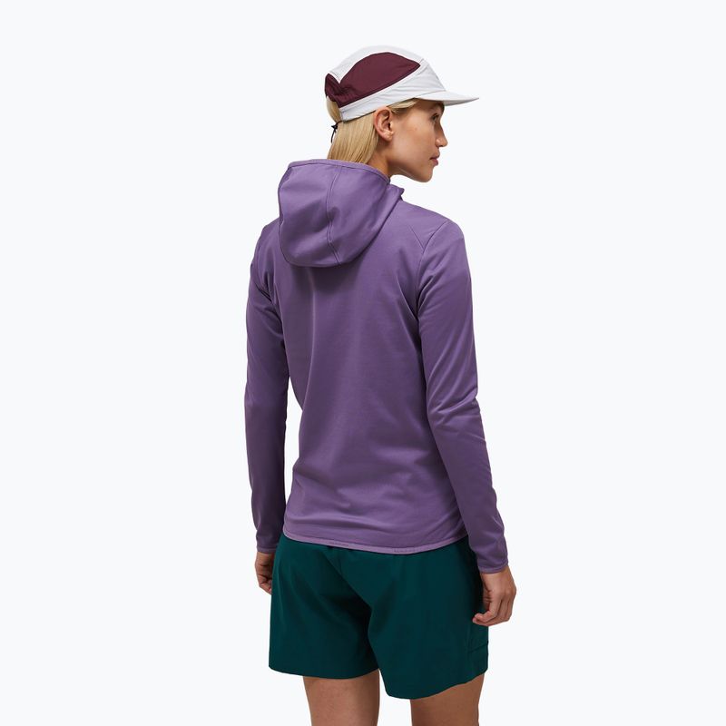 Felpa da trekking donna Peak Performance Light Zip Hood montana grape 3
