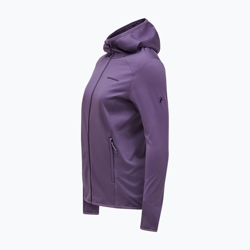 Felpa da trekking donna Peak Performance Light Zip Hood montana grape 7