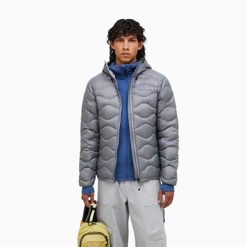 Piumino uomo Peak Performance Helium Down Hood lt grey/antarctica