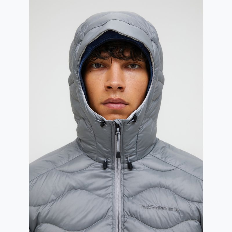 Piumino uomo Peak Performance Helium Down Hood lt grey/antarctica 3