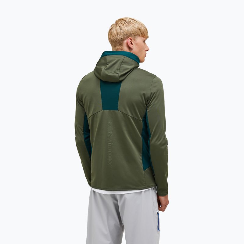 Felpa da uomo Peak Performance Utility Light Zip pine needle/ponderosa pine 2