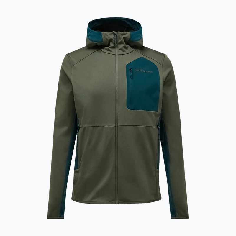 Felpa da uomo Peak Performance Utility Light Zip pine needle/ponderosa pine 3