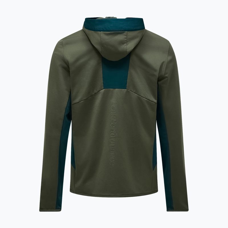 Felpa da uomo Peak Performance Utility Light Zip pine needle/ponderosa pine 4