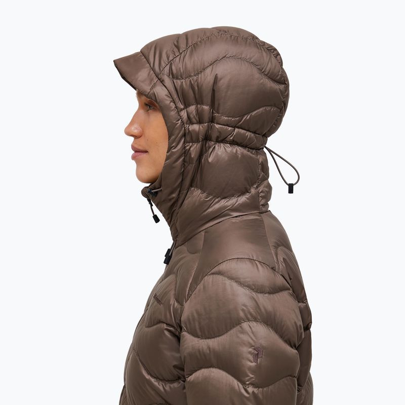 Piumino donna Peak Performance Helium Down Hood terrain tan 5