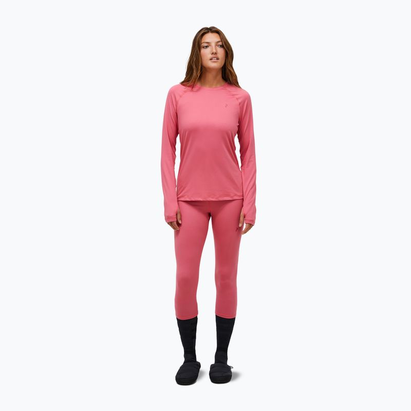 Felpa termica donna Peak Performance Spirit Crew mountain blush 2