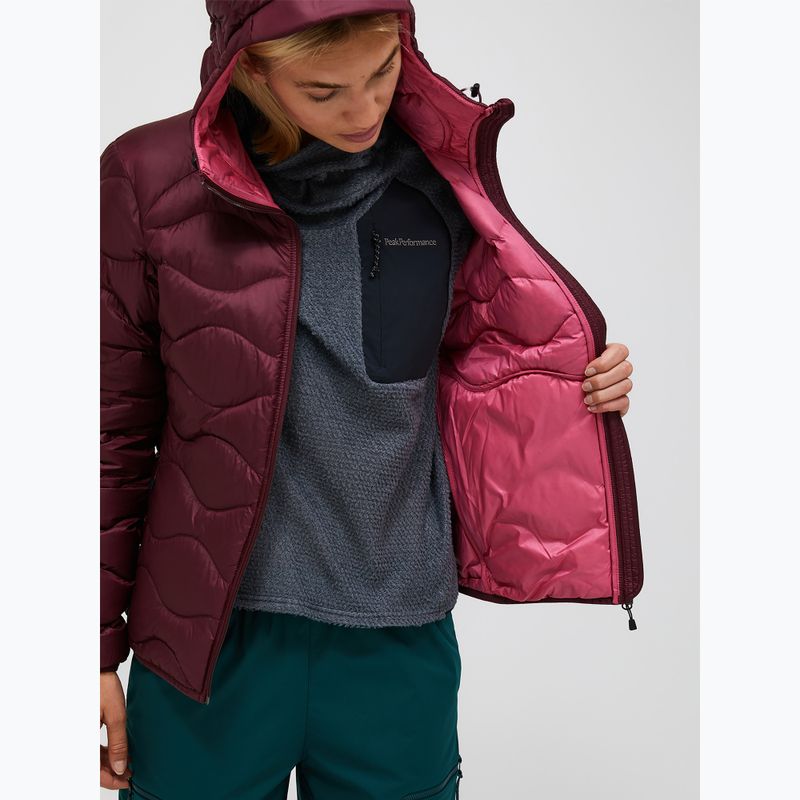 Piumino donna Peak Performance Helium Down Hood Porto/Mountain Blush 4