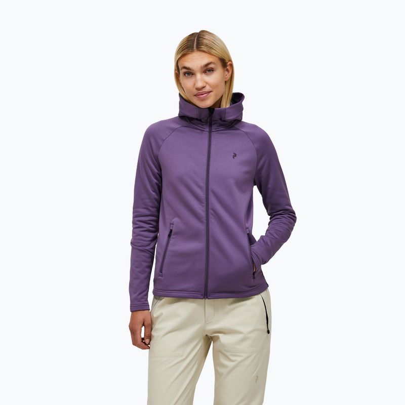 Felpa donna Peak Performance Rider Essentials montana grape/montana grape