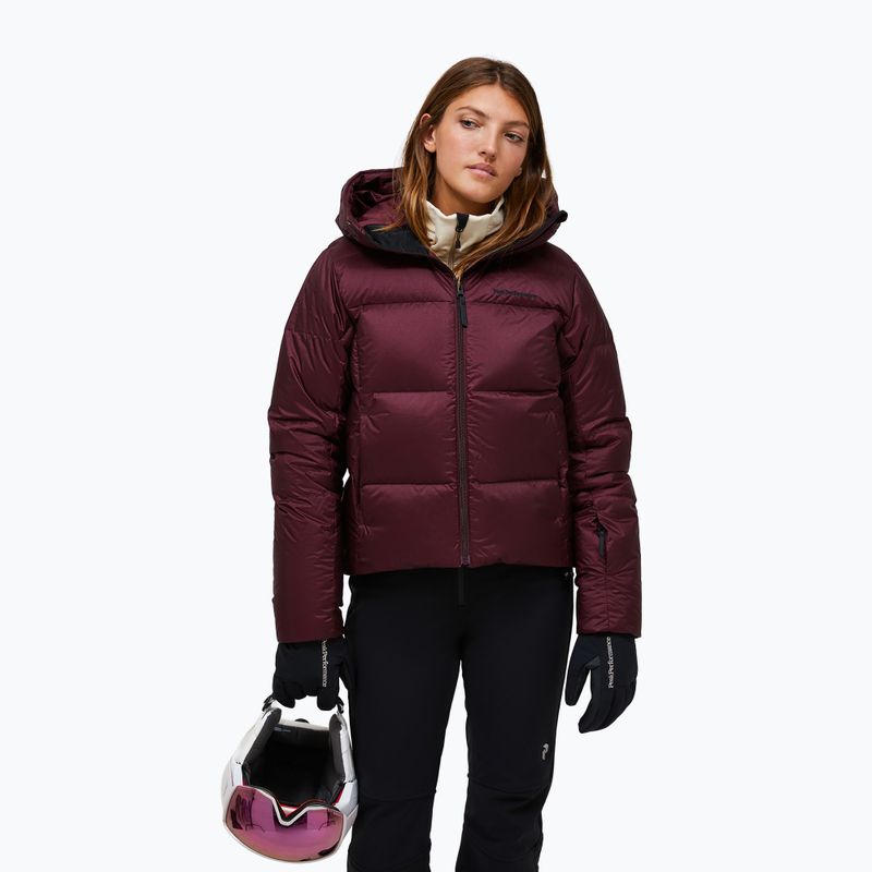 Giacca da sci da donna Peak Performance Glissade Down porto