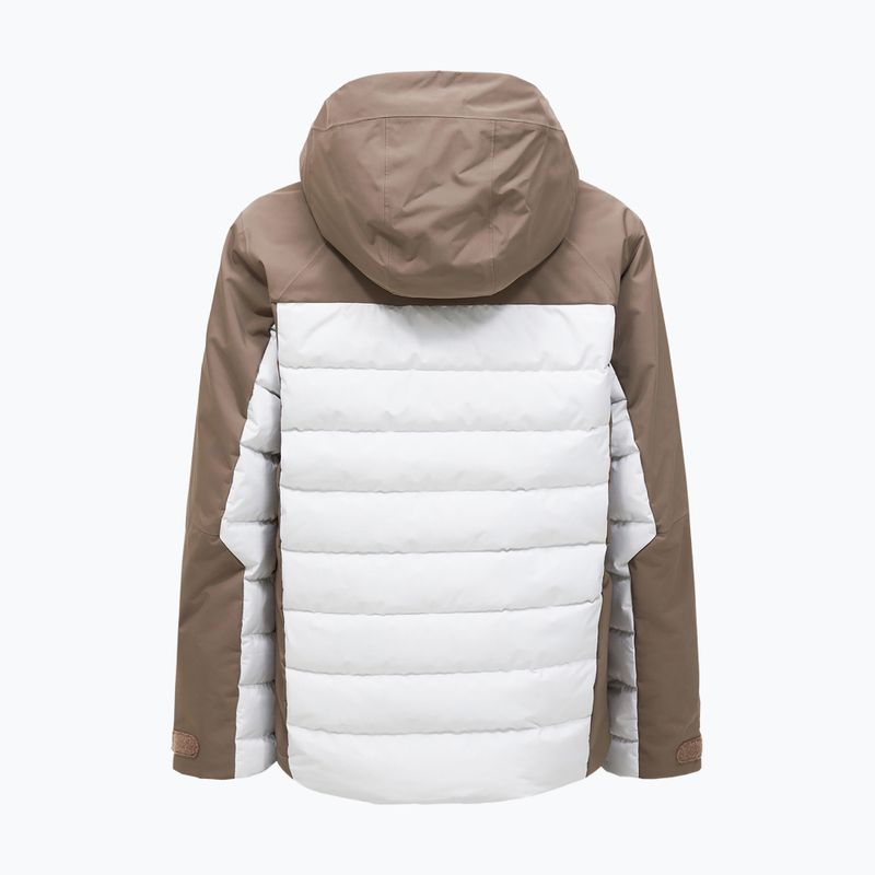 Giacca da sci da uomo Peak Performance Shred Down terrain tan/antarctica 2