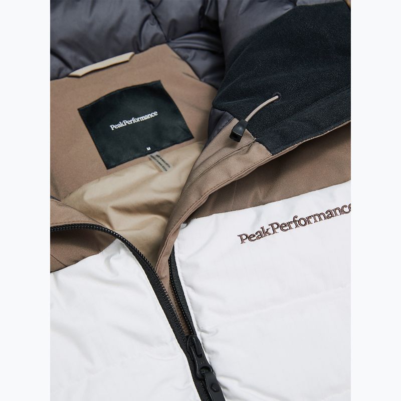 Giacca da sci da uomo Peak Performance Shred Down terrain tan/antarctica 4