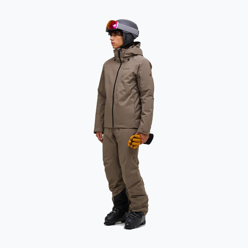 Giacca da sci da uomo Peak Performance Maroon Insulated terrain tan 2