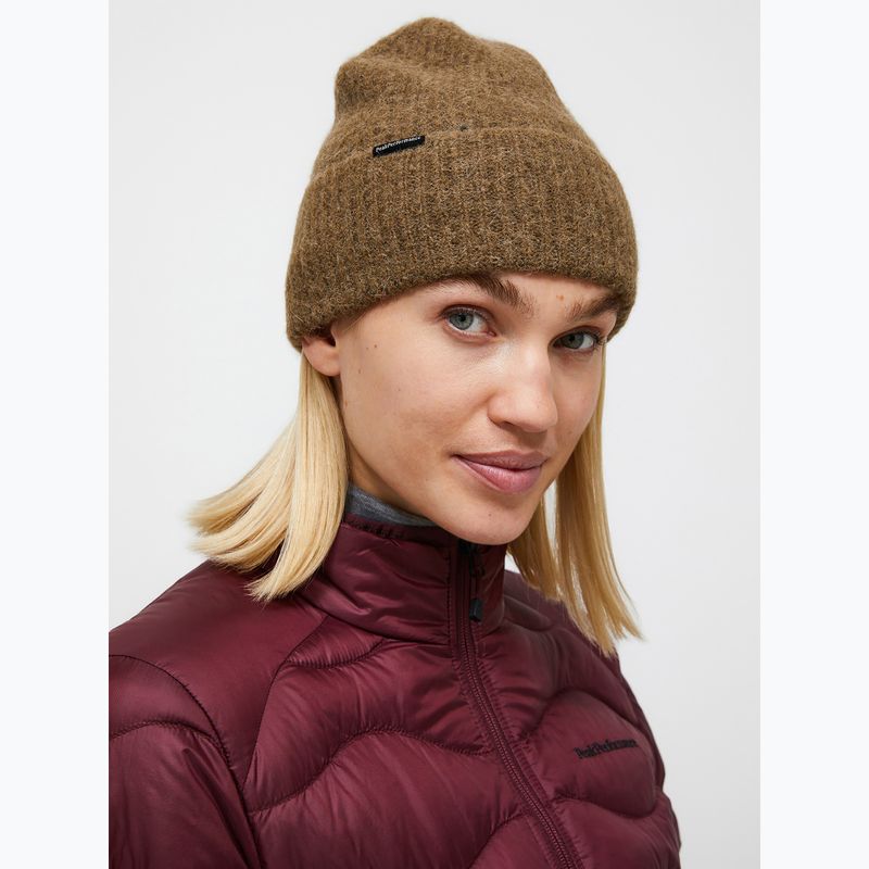 Cappello invernale Peak Performance Woolblend meadow moss 2