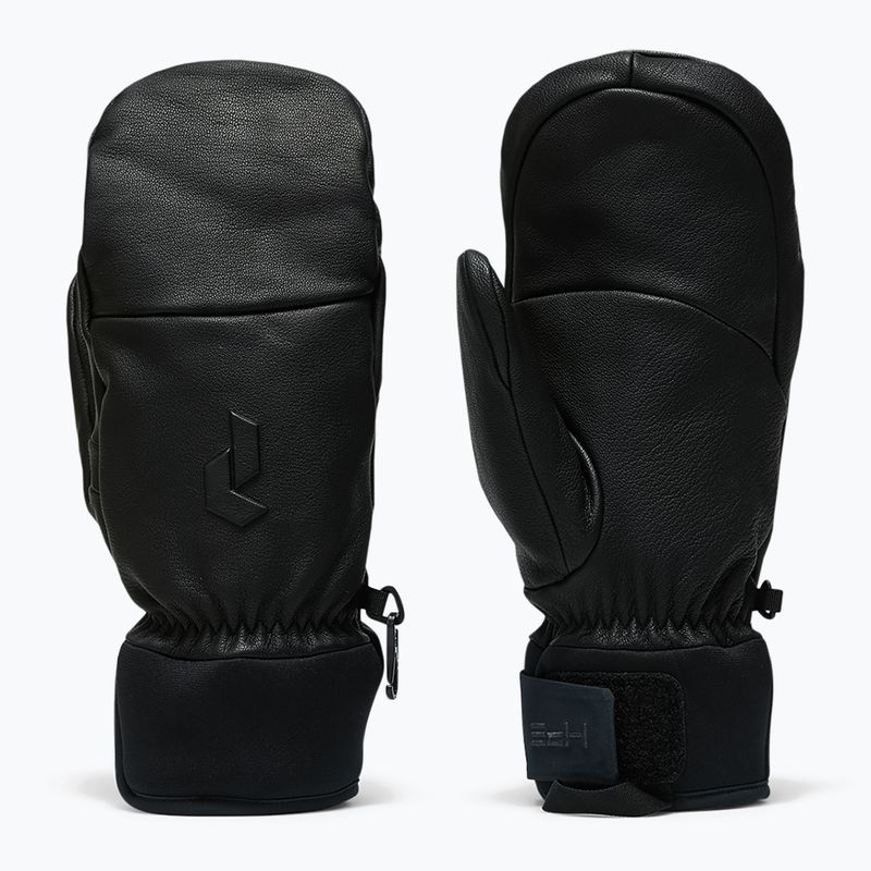 Guanti da sci Peak Performance Leather Hipe Solarcore Insulated Mitten black