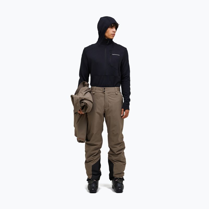 Pantaloni da sci da uomo Peak Performance Maroon Hipe 2L Insulated Shell terrain tan 2