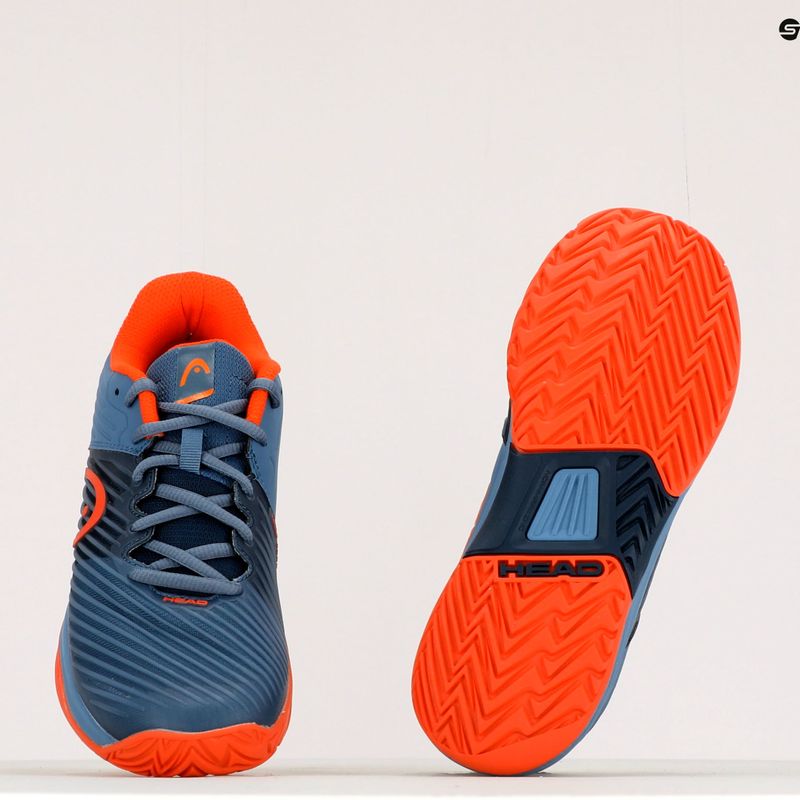 Scarpe da tennis HEAD Revolt Pro 4.0 per bambini bluestone/arancio 14