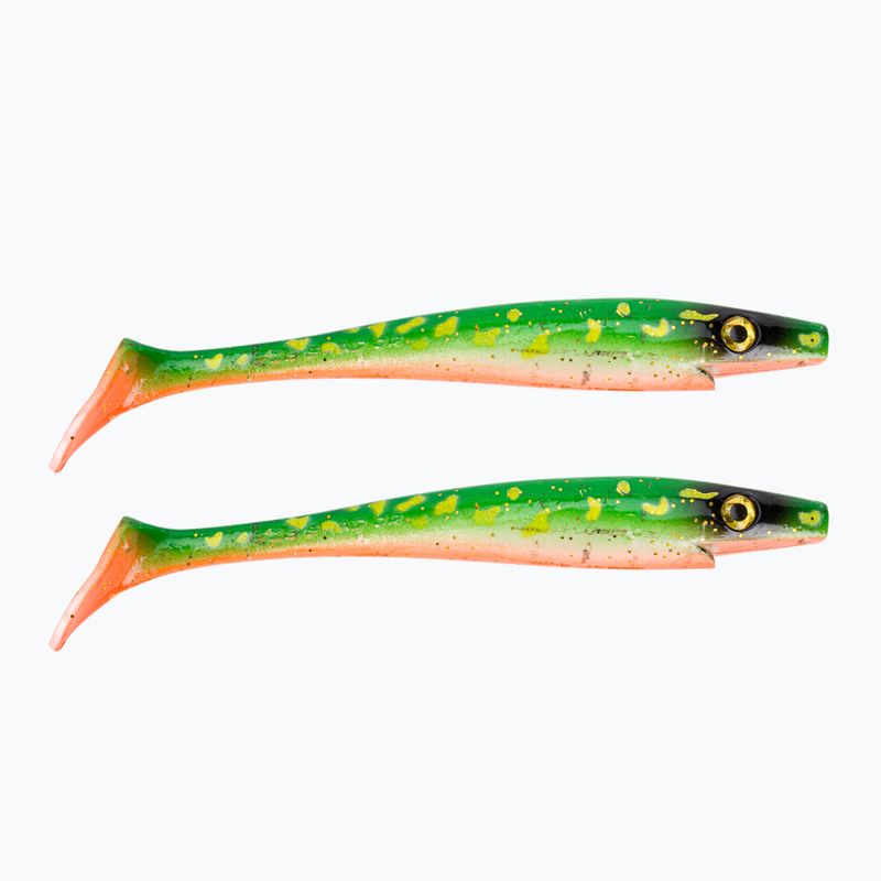 Strike Pro Pig Shad Jr esca in gomma 2 pezzi verde TEV-SP172C-C450