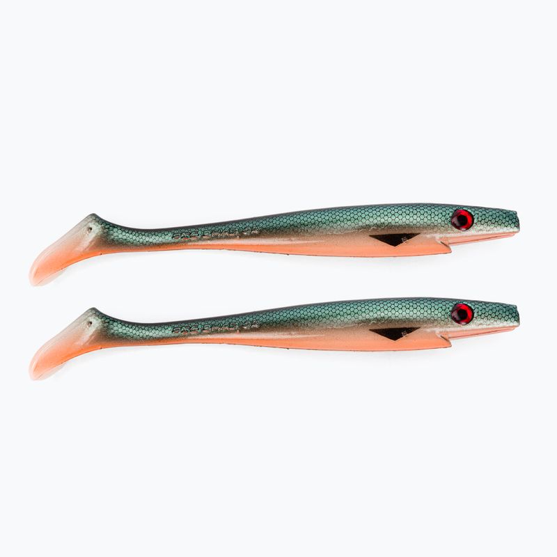 Strike Pro Pig Shad Jr esca in gomma 2 pezzi argento TEV-SP172C-C099