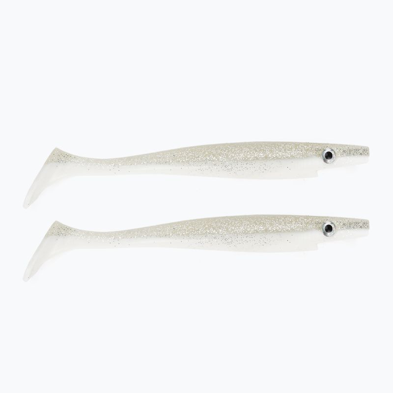 Strike Pro Pig Shad Jr esca in gomma 2 pezzi argento TEV-SP172C-C014