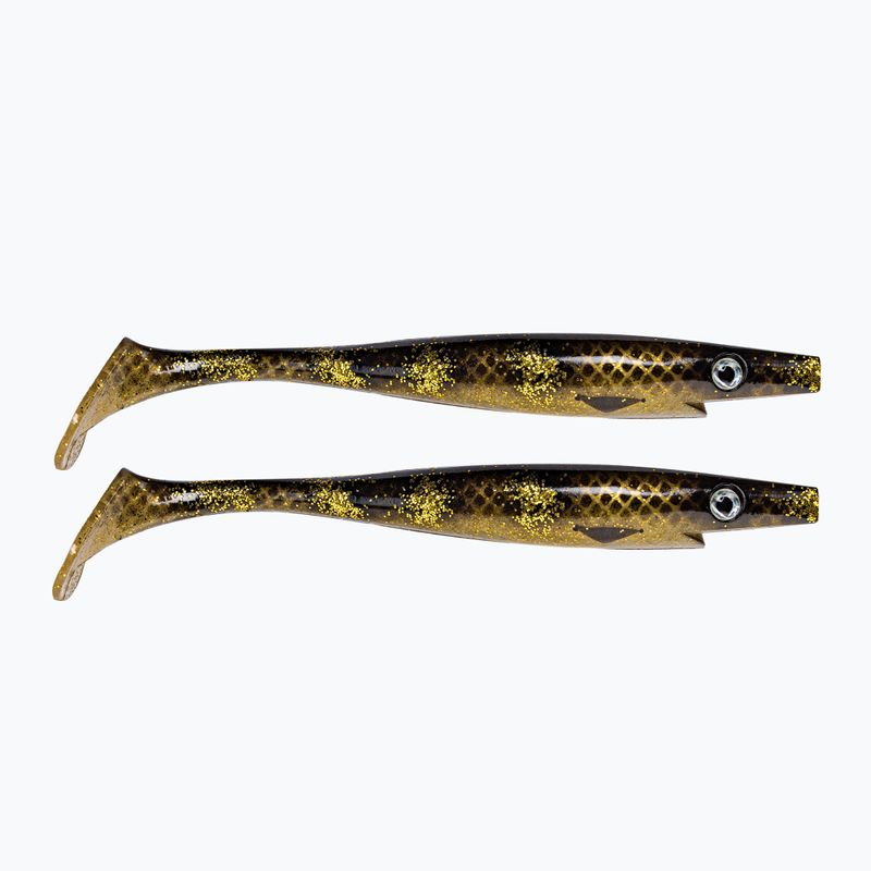 Strike Pro Pig Shad Tournament 2 pezzi marrone/oro esca in gomma TEV-SP172M-115