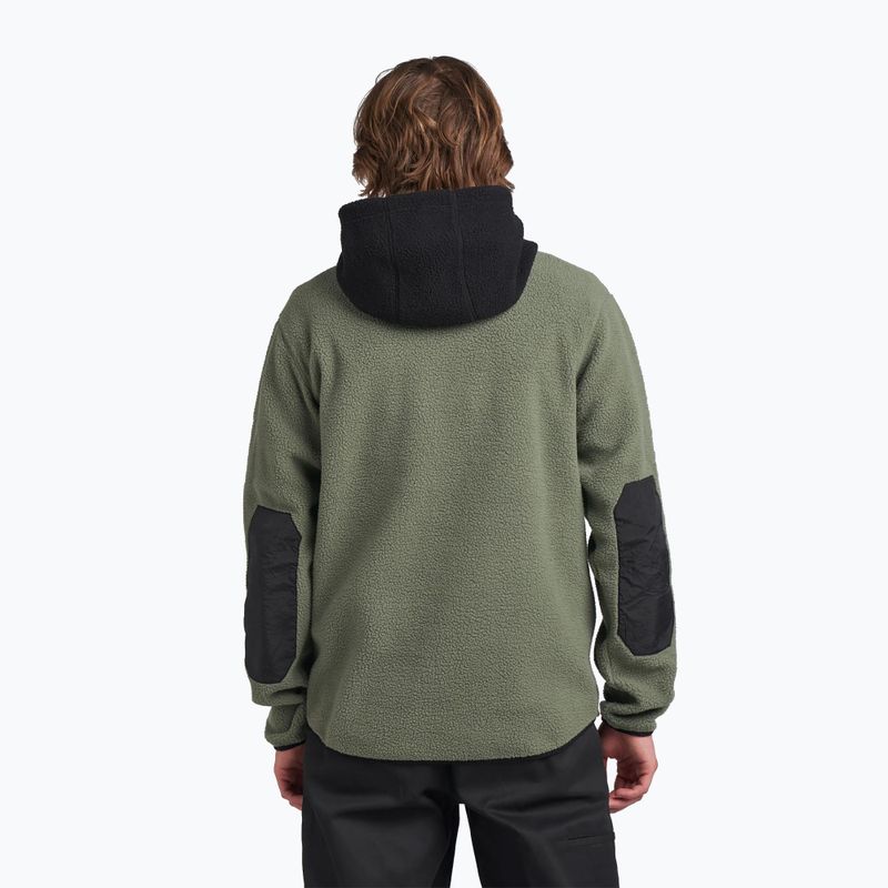 Felpa Colourwear Teddy Hood 2.0 dk sage uomo 2