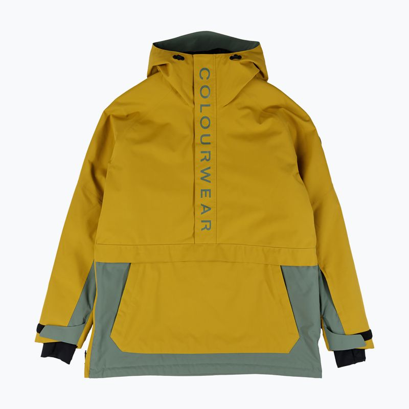 Giacca da snowboard Colourwear Signature Anorak uomo giallo
