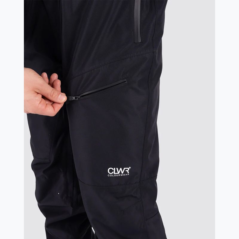 Pantaloni da snowboard Colourwear Slash Bib neri da uomo 6