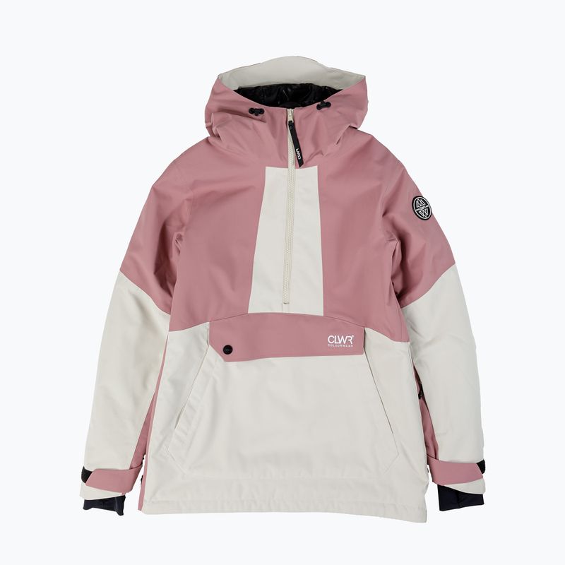 Giacca da snowboard Colourwear Homage Anorak 2.0 bianco sporco da donna