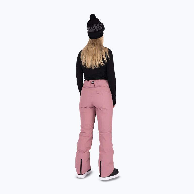 Pantaloni da snowboard Colourwear Cork da donna, rosa scuro 4