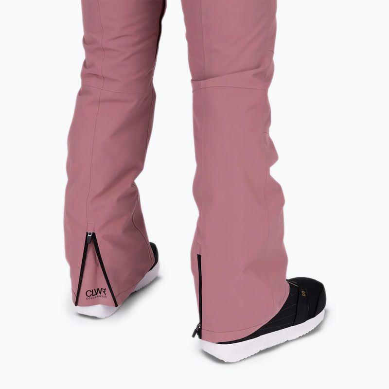 Pantaloni da snowboard Colourwear Cork da donna, rosa scuro 7