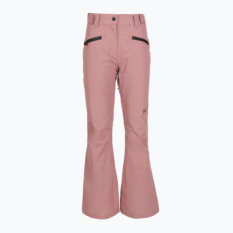 Pantaloni da snowboard Colourwear Cork da donna, rosa scuro 8
