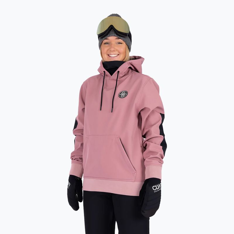 Felpa da snowboard Colourwear Est 2010 Hood dk rose