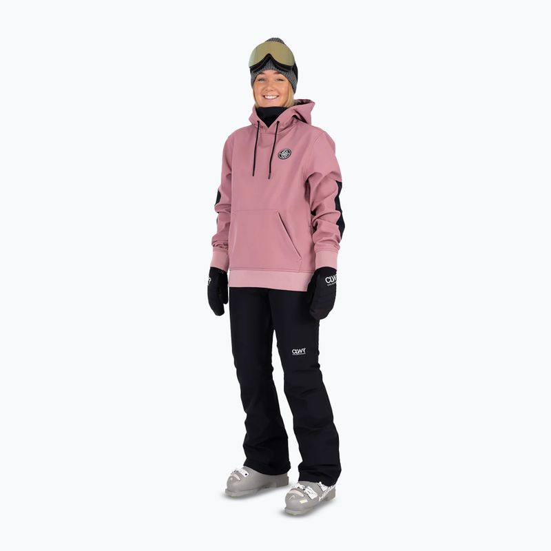 Felpa da snowboard Colourwear Est 2010 Hood dk rose 2