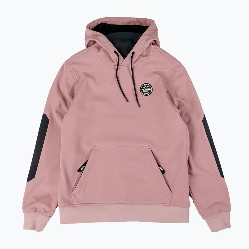 Felpa da snowboard Colourwear Est 2010 Hood dk rose 9