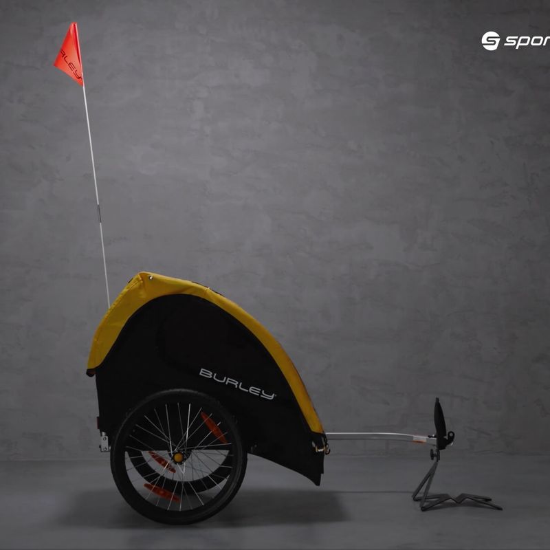 Burley Bee Rimorchio per biciclette doppio giallo 17
