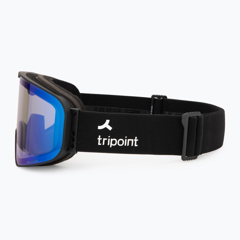 Maschera da sci Tripoint 109 Tumba Peak matt black/smoke/blue multi chromic 4