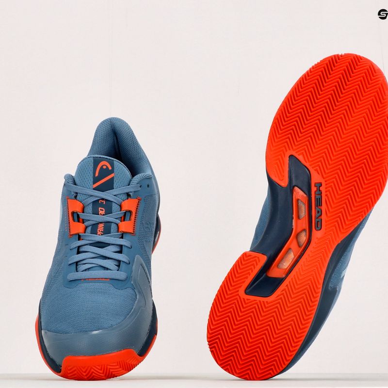 Scarpe da tennis da uomo HEAD Sprint Pro 3.5 Clay bluestone/orange 13