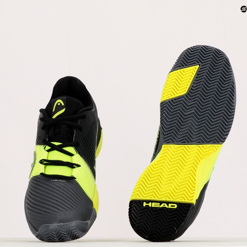 Scarpe da tennis HEAD Revolt Pro 4.0 Clay nero/giallo da uomo 16