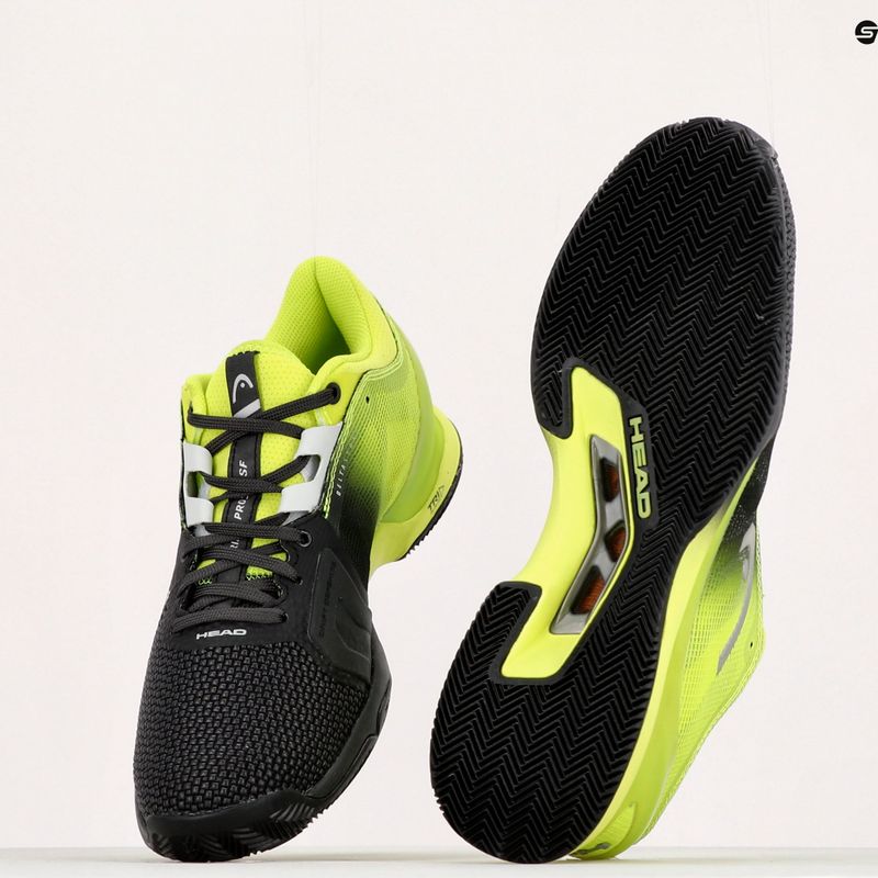 Scarpe da tennis da uomo HEAD Sprint Pro 3.0 Sf Clay nero/lime 14