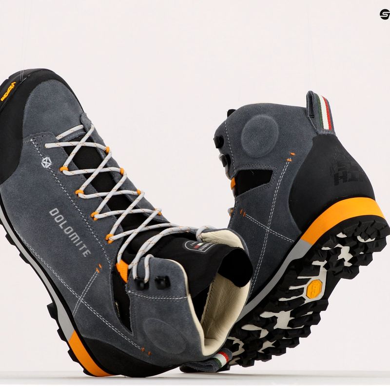 Scarponi da trekking da uomo Dolomite 54 Hike Evo GTX grigio canna di fucile 10