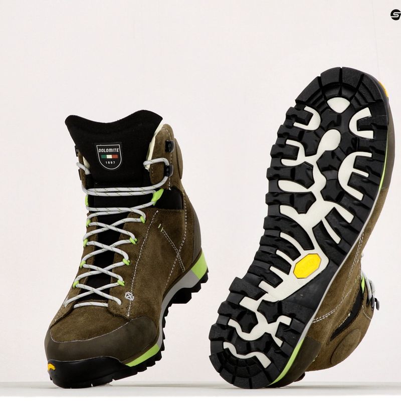Scarponi da trekking da uomo Dolomite 54 Hike Evo GTX verde fango/verde 10