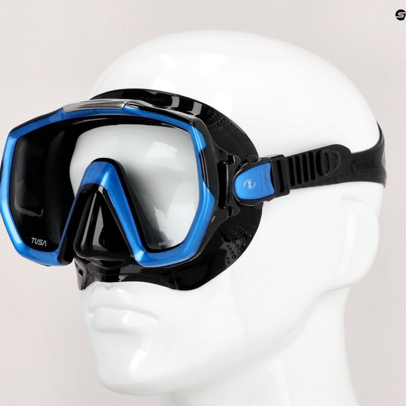 Maschera subacquea TUSA Freedom Elite blu/nera 7