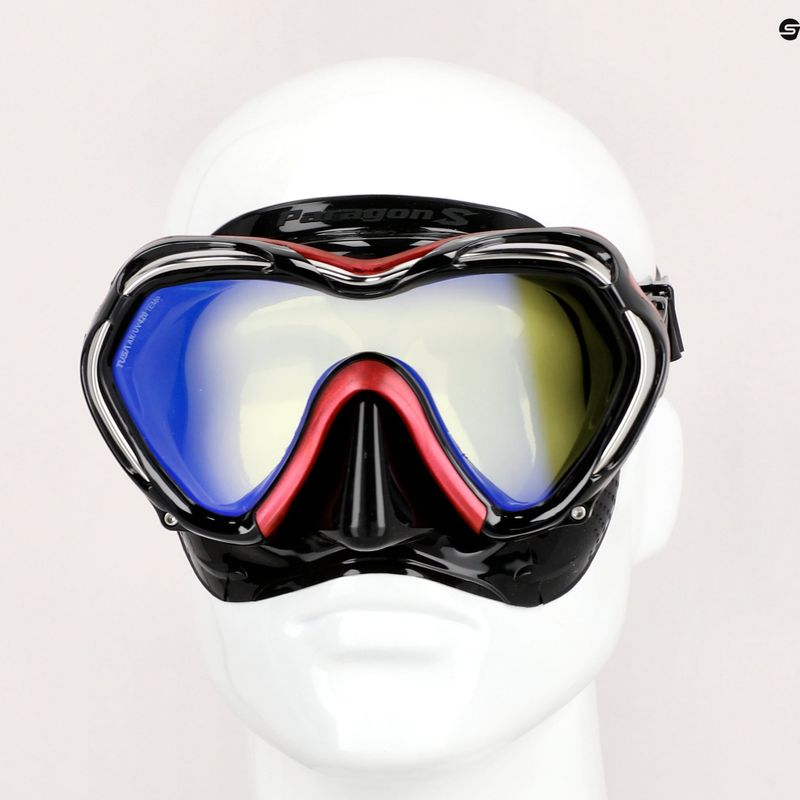 TUSA Paragon S maschera subacquea nera/rosa 6