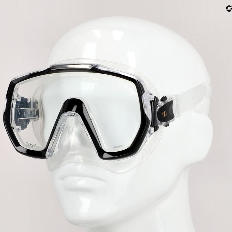 Maschera subacquea TUSA Freedom Elite bianco/nero 7