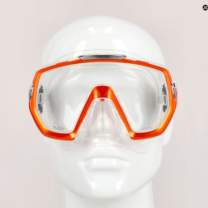 Maschera subacquea TUSA Freedom Elite bianco/arancio 7