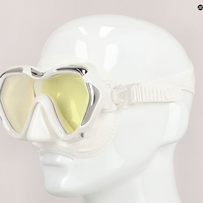 TUSA Paragon S maschera subacquea bianca 7
