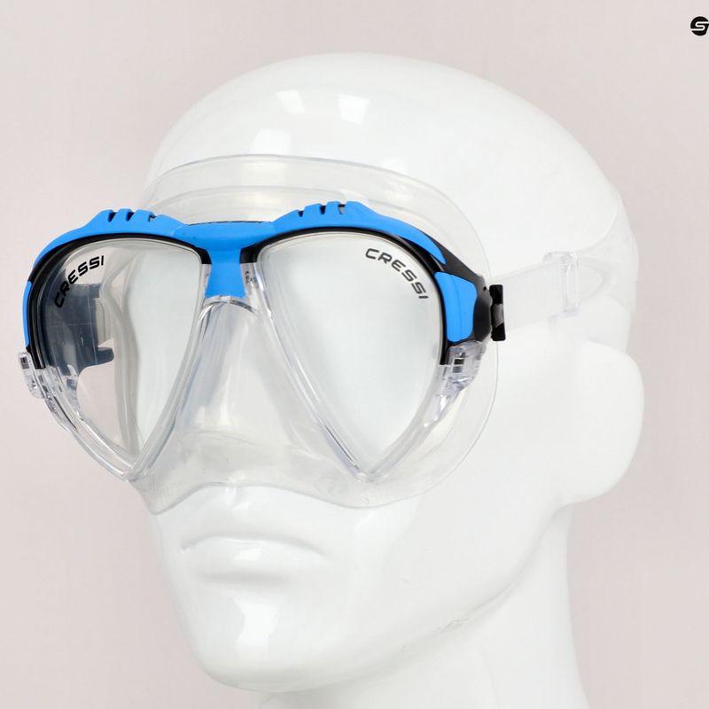 Maschera subacquea Cressi Matrix cristallo/nero 8