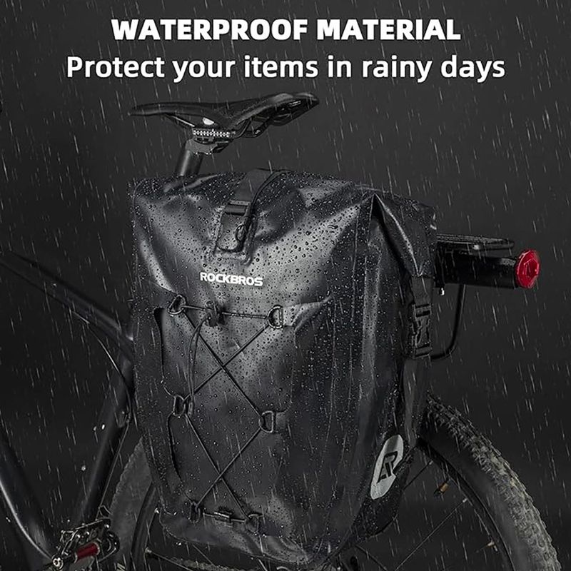 Borse da bici Rockbros 30140022001 Bicycle Pannier Bag 2pcs black 5