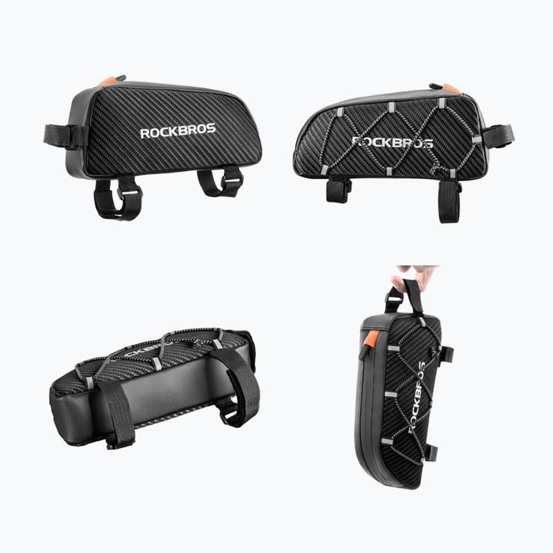 Borsa da bici per telaio Rockbros 039BK Bike Tube Bag 1 l black 2