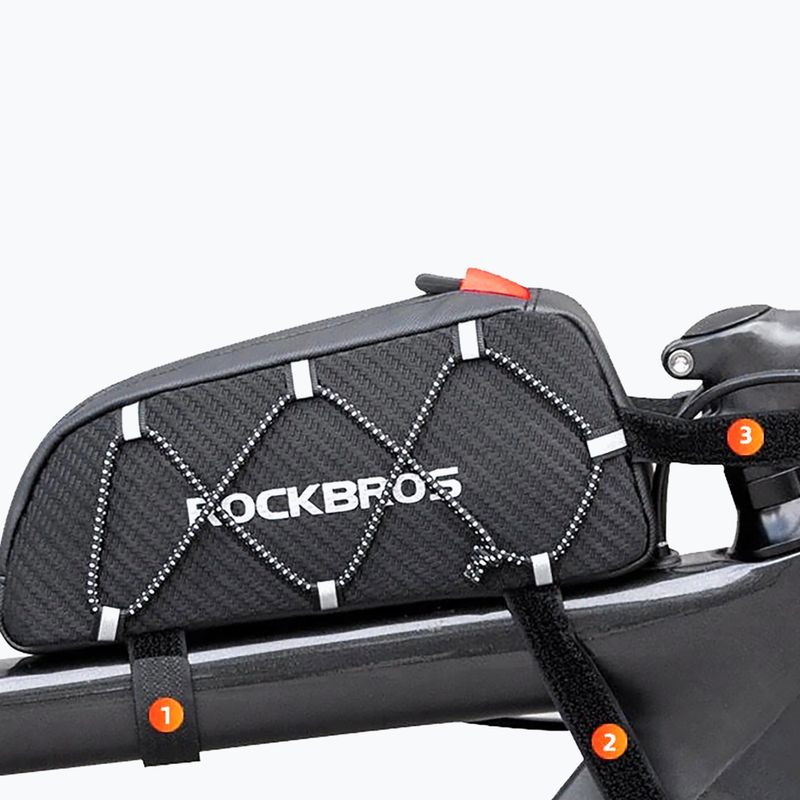 Borsa da bici per telaio Rockbros 039BK Bike Tube Bag 1 l black 4